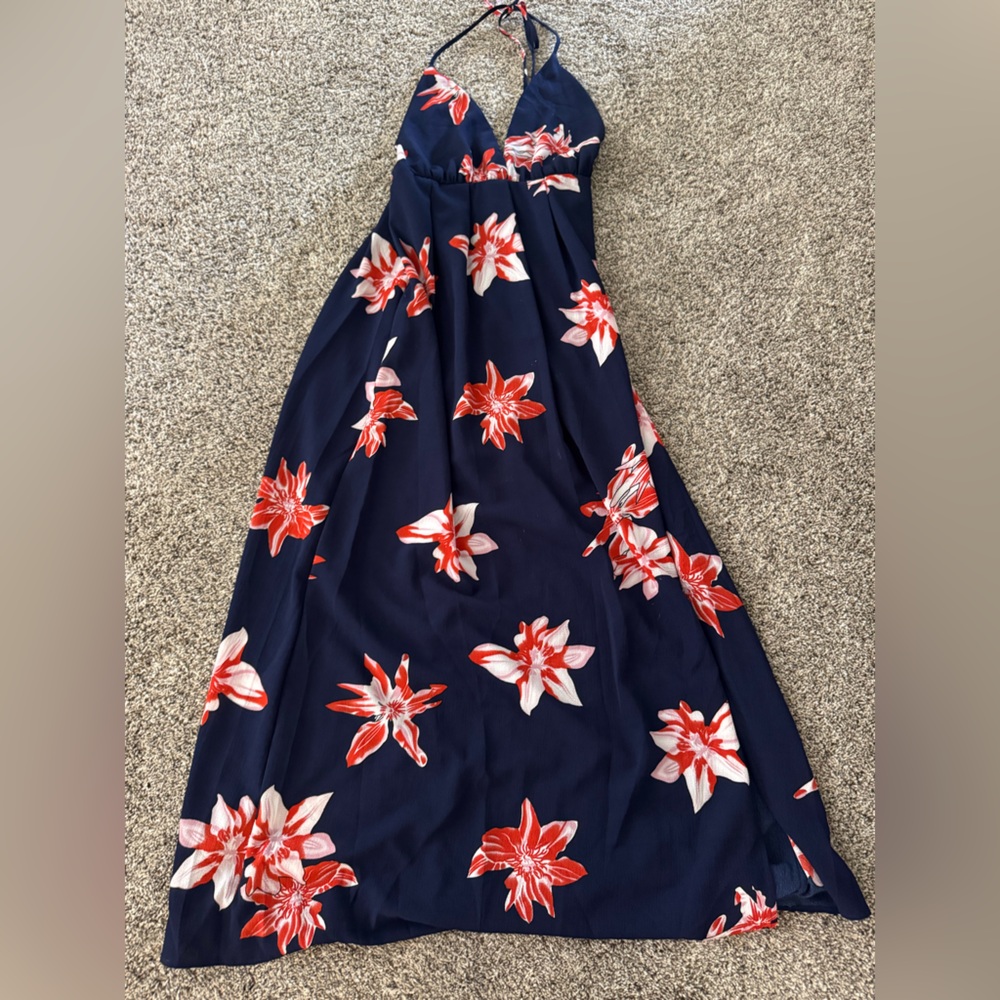 Floral Navy Maxi dress